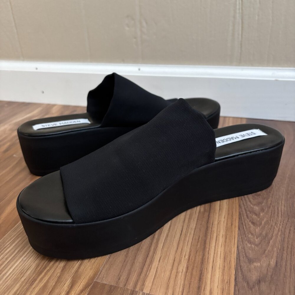 Steve Madden 90s Y2K Platform Slinky Slides Sanda… - image 3